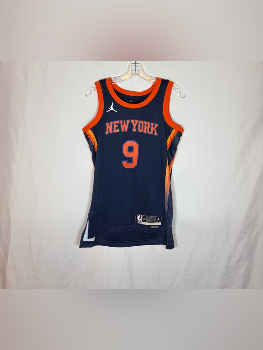Nike New York Knicks #9 Barrett Statement Edition Swingman Basketball Jersey XS